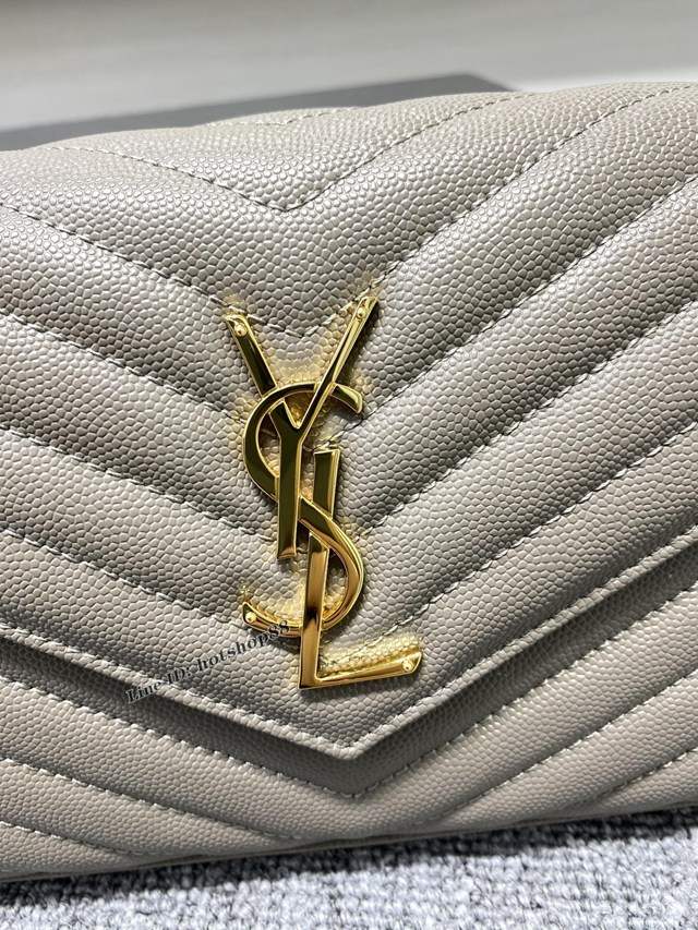 YSL專櫃新款小號鏈條斜挎包 聖羅蘭頂級魚子醬球紋原單複刻鏈條女包 360452 blys1363